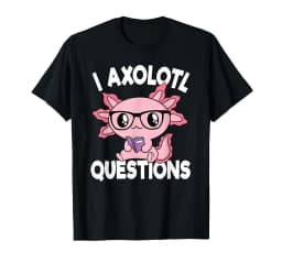 I AXOLOTL QUESTIONGS Children Boy Girl T shirt 2026 New Summer Short Sleeve T-Shirt Cute Style kidS casual SPORTS Tops