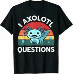 I AXOLOTL QUESTIONGS Children Boy Girl T shirt 2026 New Summer Short Sleeve T-Shirt Cute Style kidS casual SPORTS Tops