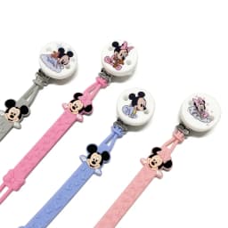 2pcs/set New Silicone Cartoon Printed Pattern Clip DIY Nipple Chain Bead Jewelry Accessories