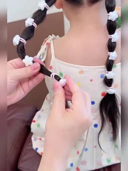 10/20/30PCS Children Girls Pearl Hair Ties Heart Star Shaped Elastic Stretchy Hair Bands for Toddler Kids Girls Ponytail Holder