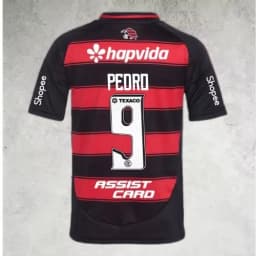Flamengo Soccer Jersey DE ARRASCAETA #10 Red‑Black Striped Short Sleeve Football Shirt Men Fan Sports Uniform Matching Family