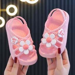 New Children's Slippers Summer Girls and Boys Bathroom Home Anti Slip Beach Shoes Soft Soled Baby Sandals