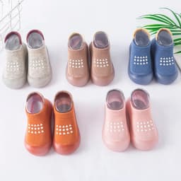 Summer New Combed Cotton Anti Slip and Breathable Children's Soft Sole Shoes Baby Walking Shoes Mesh Faced Baby Floor Socks