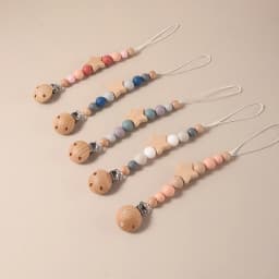 Star Pacifier Chain Beaded Pacifier Clip Anti-Lost Soother Holder for Babies Infants & Toddlers