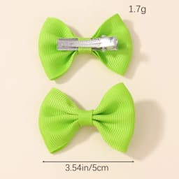10/20/26/40pcs Random Color Bow Ribbon Hair Bow Clips Handmade Hairgripes Headwear Hairpins Baby Kids Hair Accessories