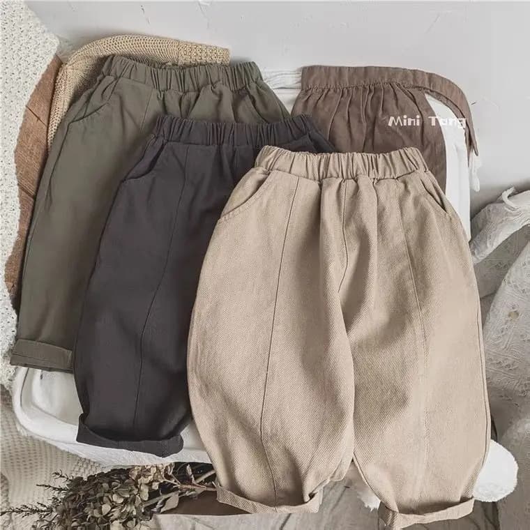 2026 New Children Pants Spring and Autumn New Casual Loose Boy's Wide-leg Pant Harem Pants 1-5Y Kid's Trousers