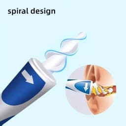 Hot Ear Wax Remover Tool Spiral Ear Cleaner With Soft Silicone 16 Replacement Tips Simply To Grab Extract Earwax Ear Health Care