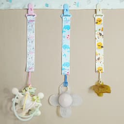3PCS cartoon Printed baby Pacifier to Prevent Chain Dropping; baby Gum Toy Anti-Fall Rope Hanging Rope, Bottle and Nipple Clip