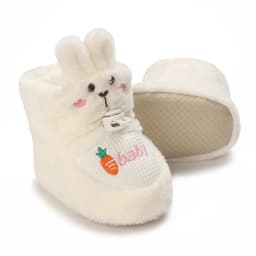 Infant Pre-Walker Shoes Baby Shoes 0-1Year Cute Plush Bunny Bear Winter Warm Soft Booties Footwear