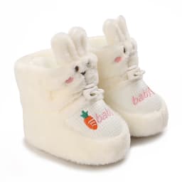 Infant Pre-Walker Shoes Baby Shoes 0-1Year Cute Plush Bunny Bear Winter Warm Soft Booties Footwear