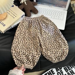 1pcs Boy Girl Winter Autumn Corduroy Kids Pants  Dot Mid Waist Harem Children Trousers