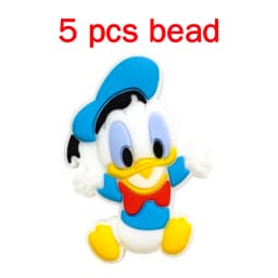 5pcs Silicone Cartoon Beads DIY Pacifier Chain Baby Oral Care Pacify Accessory Part