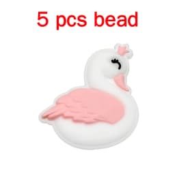 5pcs Silicone Cartoon Beads DIY Pacifier Chain Baby Oral Care Pacify Accessory Part