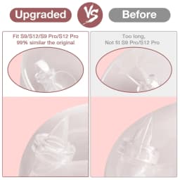 12Pcs Duckbill Valves and Diaphragm Compatible with Momcozy S9 Pro/S12 Pro Wearable Breast Pump, Breast Pump Replacement Parts