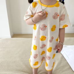 0-3 Years Newborn Ice Silk Thin Sleepwear Print Babysuits Cartoon Romper Summer New Boys Girls Baby Anti Kick Clothing
