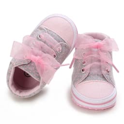 0-18M Baby Shoes Infant Pre-Walker Shoes, Cute Pink Theme Casual Flat Shoes, Soft Sole Lightweight Comfortable for Girls