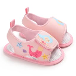 0-18M Baby Shoes Infant Pre-Walker Shoes, Cute Pink Theme Casual Flat Shoes, Soft Sole Lightweight Comfortable for Girls