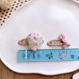 2Pcs/set Kids Kawaii Love Butterfly BB Clips Cute Pink Hair Clips Girls Barrettes Hairpins Headwear Children Hair Accessories