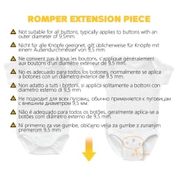2/4/6/8/10pcs Baby Bodysuit Extender for Baby Boys Girls Kids Romper Crotch Extenter Bodysuit Diaper Romper Lengthen Extend