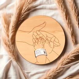 Newborn Engraved Keepsake Holder Photography Accessories Personalized Name Baby Gift Memorial Day Gift 