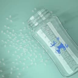 Multi-Size Hands-Free Baby Bottle with Straw, Anti-Choke Design, 150/240/300ml Optional, Night Feeding Hands-Free