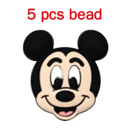 5pcs Silicone Cartoon Beads Pacifier Chain Baby DIY Care Nipple Chain Fittings
