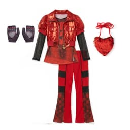 2026 Fancy Comedy Movie Role Play Rock Costume 3PCS Suit The Rising of Red Cosplay Clothing Set Kid Descendant Halloween Apparel