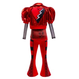 2026 Fancy Comedy Movie Role Play Rock Costume 3PCS Suit The Rising of Red Cosplay Clothing Set Kid Descendant Halloween Apparel