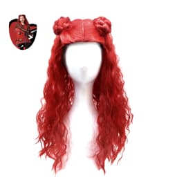 2026 Fancy Comedy Movie Role Play Rock Costume 3PCS Suit The Rising of Red Cosplay Clothing Set Kid Descendant Halloween Apparel