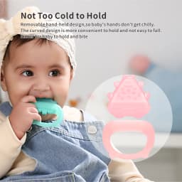 Freezable Baby Silicone Teething Toys – Cooling Relief for Babies 0-12 Months, BPA-Free, Water-Filled & Ice Teething Toys, Safe