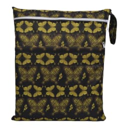 [Sigzagor] Wet Dry Bag With Two Zippered Baby Diaper Nappy Waterproof Reusable Washable