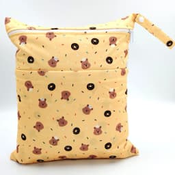 [Sigzagor] Wet Dry Bag With Two Zippered Baby Diaper Nappy Waterproof Reusable Washable