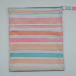 [Sigzagor] Wet Dry Bag With Two Zippered Baby Diaper Nappy Waterproof Reusable Washable