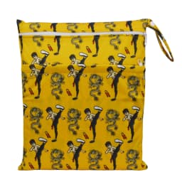 [Sigzagor] Wet Dry Bag With Two Zippered Baby Diaper Nappy Waterproof Reusable Washable