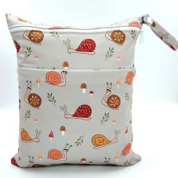 [Sigzagor] Wet Dry Bag With Two Zippered Baby Diaper Nappy Waterproof Reusable Washable