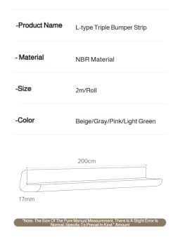 2M Baby Safety Corner Protector Children's Table Corner Edge Anti-Collision Strip Anti-Collision Foam Protection Strip Bumper