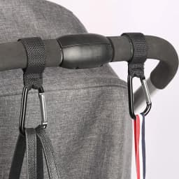 5/2PCs baby stroller hook clip aluminum alloy carabiner cart organizer diaper bag shopping pram hook hanger stroller accessories