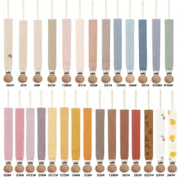 Infant Dummy Pacifier Clips Soft Cotton Soother Holder Nursing Teether Dummy Clip Nipple Holder Baby Pacifier Chain
