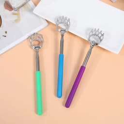 Extendable Massage Claw Back Scratcher Stainless Steel Claw Back Scraper Extendable Telescopic Itch Stick Health Products Hackle