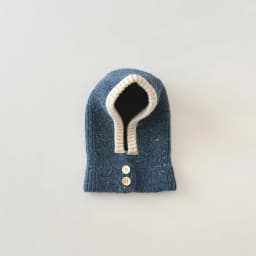 Kids Boys Girls Cold-proof One Piece Scarf Cap Winter Warm Solid Color Knitted Hood Beanie Boys Girls Balaclava Hat