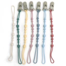 Soothing Pacifier Anti-chain Baby Stroller Teether Anti-loss Chain Baby Silicone Pacifier Clip Toy Biting Glue Lanyard