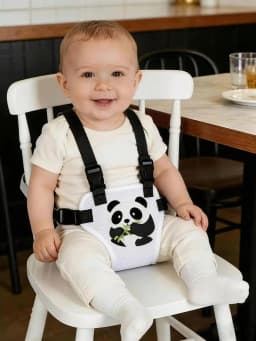 1Pc Baby Cartoon Dining Chair Strap with Mesh Design, Lightweight and Easy to Carry, Portable Baby Feeding Harness, Safety Seat Strap, the Perfect Gift for Your Baby!