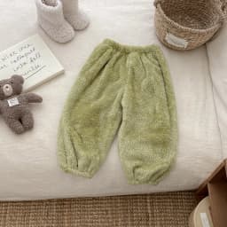 Solid Color Simple Casual Trousers Children's Home Clothes Autumn Winter Warm Plush Long Pant Baby Girls Boys Clothing Pants