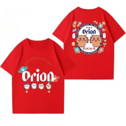 Orion Men's and Women's Collaborative Chiikawa (Usagi) Short Sleeve T-Shirt for Parents and Kids - Comfortable, Breathable Ins