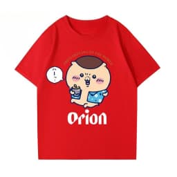 Orion Men's and Women's Collaborative Chiikawa (Usagi) Short Sleeve T-Shirt for Parents and Kids - Comfortable, Breathable Ins