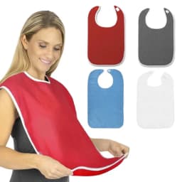 Adult Bibs Apron Bib for Men and Women Suitable for Seniors Stain Resistant Diet Cloth Waterproof Adult Mealtime Bib Cloth