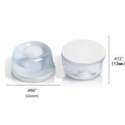 Transparent PVC Crash Pad Transparent Self-Adhesive Door Stopper Rubber Damping Bumper Cabinet Silicone Furniture Pad Protector