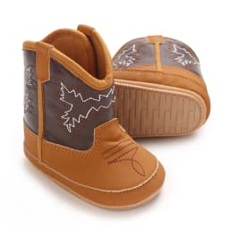 Baby Boys Girls Winter Boots 0-18 Months Western Denim First Walkers Warm Casual Fashion