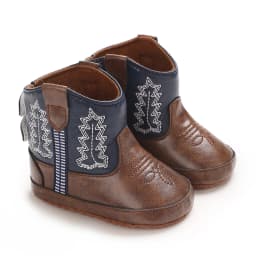 Baby Boys Girls Winter Boots 0-18 Months Western Denim First Walkers Warm Casual Fashion