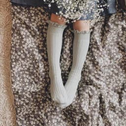 Ruffle Kids Knee High Socks Baby Girls Toddlers Long Soft Cotton Sock Lace Flower Children School Uniform Socks For 0-8 Years